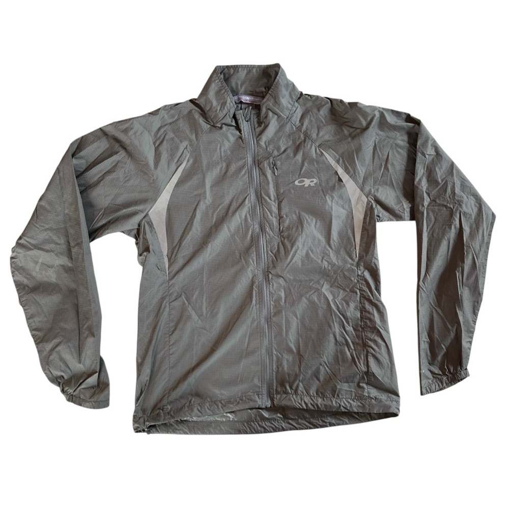 Outdoor Research Gray Packable Running Jacket Rain‎ Wind Reflector (Size S)